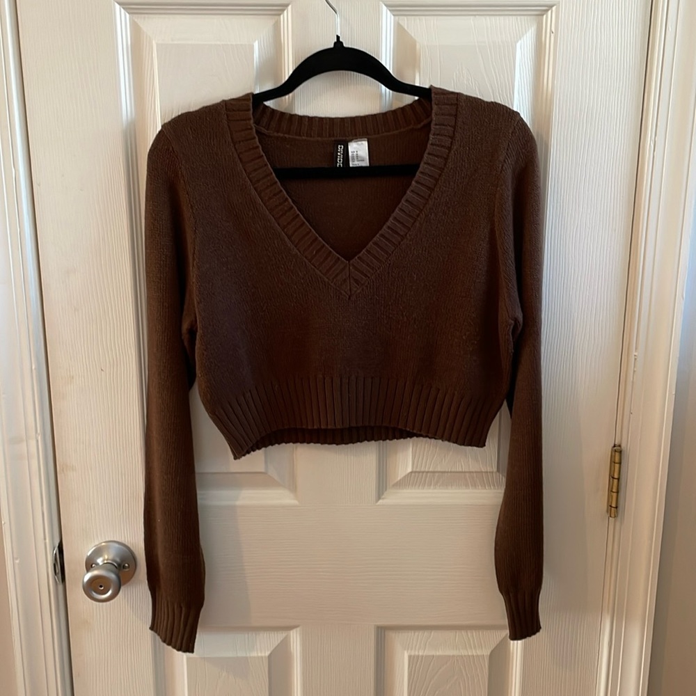 Cropped Brown H&M Sweater